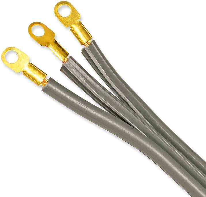 Eastman 3-Prong Electric Range Cord, 40 Amps, 4 Foot Length, Grey, 61256 - Image 2