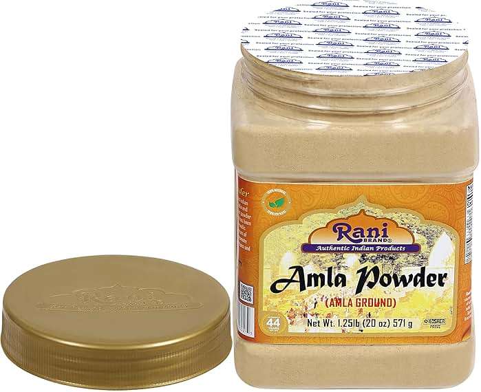 Rani Amla Powder (Indian Gooseberry) 20oz (1.25lbs) 571g PET Jar ~ All Natural | No Color | Gluten Friendly | Vegan | NON-GMO | Kosher | No Salt or fillers | Indian Origin - Image 5
