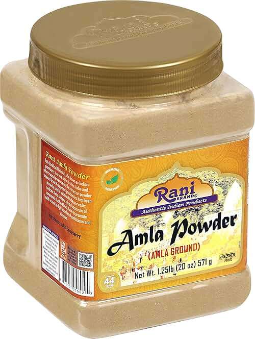 Rani Amla Powder (Indian Gooseberry) 20oz (1.25lbs) 571g PET Jar ~ All Natural | No Color | Gluten Friendly | Vegan | NON-GMO | Kosher | No Salt or fillers | Indian Origin - Image 7