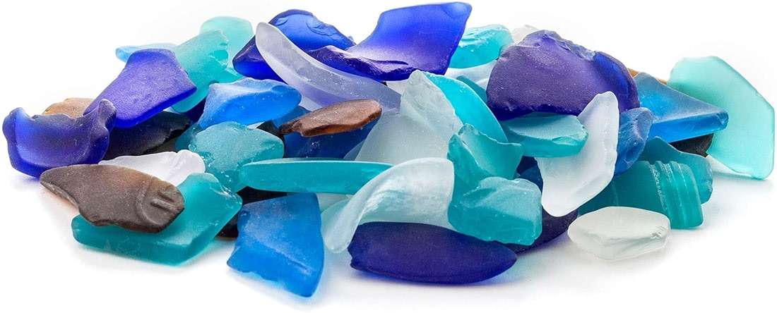 Galápagos (05139) Aquarium Sea Glass – Tumbled Decorative Glass for Aquariums, Terrariums, Crafts, Vases, and Home Decor, 4 lb Bag, Pacific Mix - Image 2