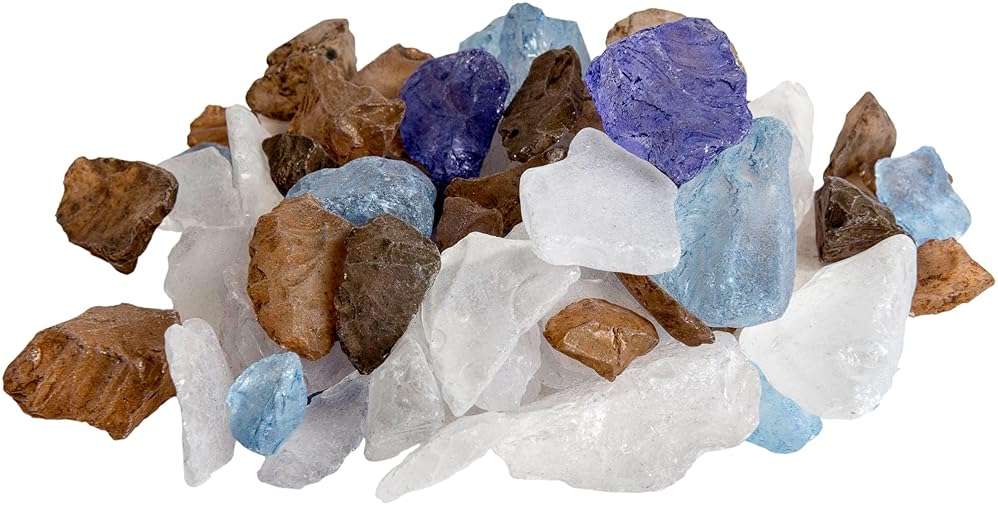Galápagos (05139) Aquarium Sea Glass – Tumbled Decorative Glass for Aquariums, Terrariums, Crafts, Vases, and Home Decor, 4 lb Bag, Pacific Mix - Image 4