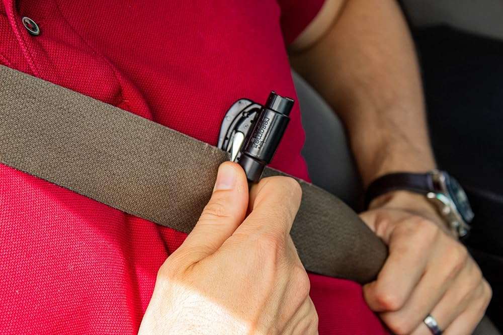 resqme The Original Compact Emergency Keychain Car Escape Tool, Seatbelt Cutter and Window Breaker, Made in USA, Pack of 2 - Image 11