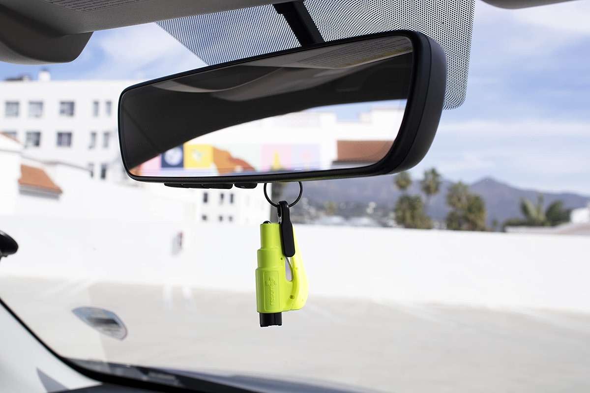 resqme The Original Compact Emergency Keychain Car Escape Tool, Seatbelt Cutter and Window Breaker, Made in USA, Pack of 2 - Image 9