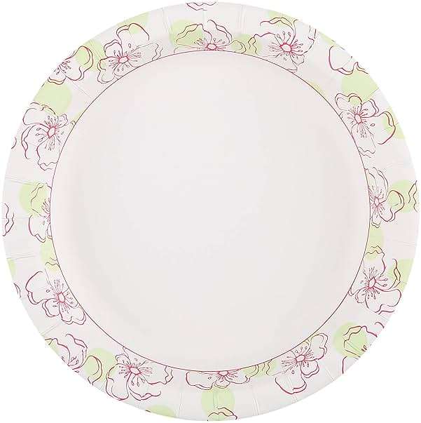 Glad Disposable Paper Plates, Pink Floral Pattern, 8.5 Inch Round, Soak Proof Coating, Microwave Safe, Cut Resistant, Sturdy for Dinner, Parties, and Everyday Meals, 50 Count - Image 4