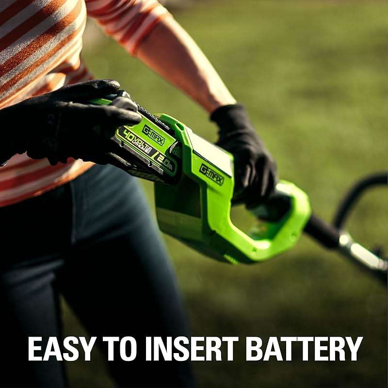 Greenworks 40V 12 Inch Cordless String Trimmer with 2Ah Battery & Charger, Dual Auto Feed Line, Variable Speed, Lightweight Weed Eater, 3 Year Warranty - Image 2