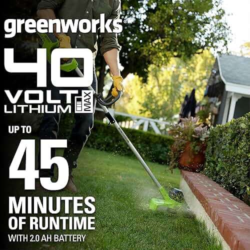 Greenworks 40V 12 Inch Cordless String Trimmer with 2Ah Battery & Charger, Dual Auto Feed Line, Variable Speed, Lightweight Weed Eater, 3 Year Warranty - Image 4