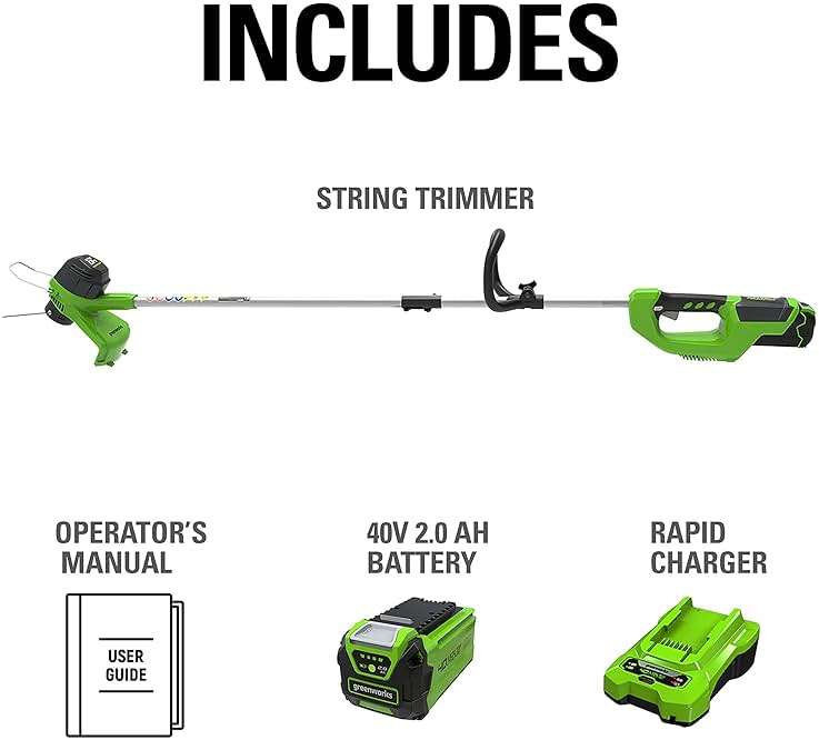 Greenworks 40V 12 Inch Cordless String Trimmer with 2Ah Battery & Charger, Dual Auto Feed Line, Variable Speed, Lightweight Weed Eater, 3 Year Warranty - Image 8