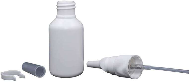 Snoot! 2-Pack 30ml (1 oz) Nasal Spray Bottle Mist Sprayer - Empty Refillable White Plastic Spray Bottles - Reusable Sprayer Nasal Cleanser & other Medications - Image 2