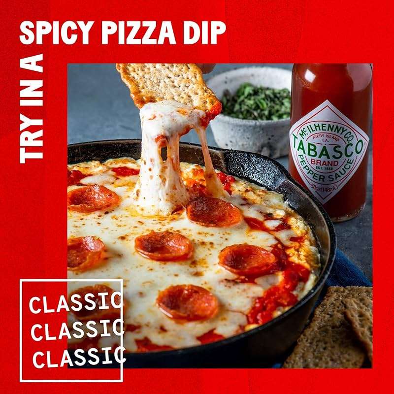 TABASCO Brand Original Red Pepper Hot Sauce, Medium Heat, Glass Bottle, Classic & Versatile Flavor, Three Simple Ingredients, Great for Dips, Tacos, Eggs, Pizza, Oysters & More, 2 Fl Oz (Pack of 1) - Image 4