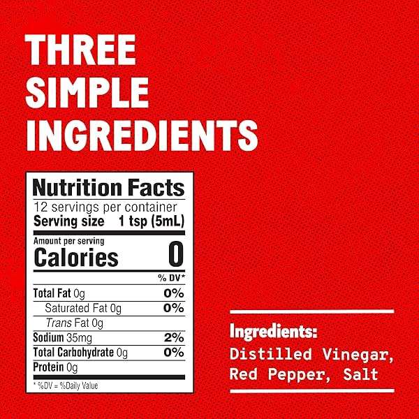 TABASCO Brand Original Red Pepper Hot Sauce, Medium Heat, Glass Bottle, Classic & Versatile Flavor, Three Simple Ingredients, Great for Dips, Tacos, Eggs, Pizza, Oysters & More, 2 Fl Oz (Pack of 1) - Image 6