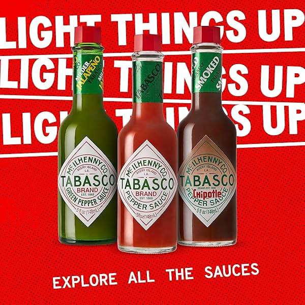 TABASCO Brand Original Red Pepper Hot Sauce, Medium Heat, Glass Bottle, Classic & Versatile Flavor, Three Simple Ingredients, Great for Dips, Tacos, Eggs, Pizza, Oysters & More, 2 Fl Oz (Pack of 1) - Image 8