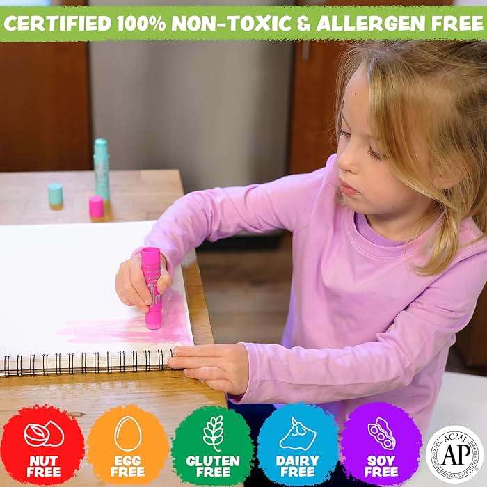 Kwik Stix Solid Tempera Paint Sticks, 24 Colors, Washable Paint Sticks for Kids, Non-Toxic, Quick Drying, Allergen Free, Comes in Classic, Metallic, & Neon Colors, Ideal for Kids and Toddlers - Image 3