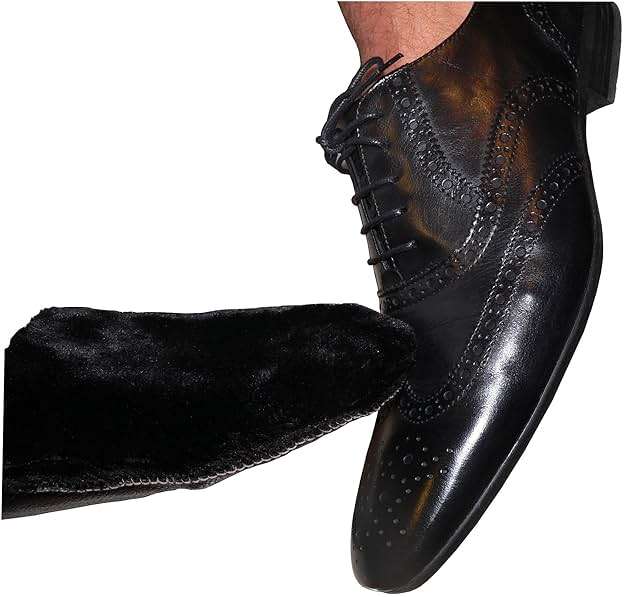 Valentino Garemi Leather Buffing Glove – Polishing & Dusting Mitt – for Shoes, Boots, Bags & Furniture – Soft Microfiber Shine Cloth – Reusable Cleaning Glove - Image 3