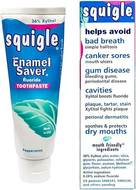 Squigle Enamel Saver Toothpaste (Canker Sore Prevention & Treatment) Prevents Cavities, Perioral Dermatitis, Bad Breath, Chapped Lips - 6 Pack - Image 4