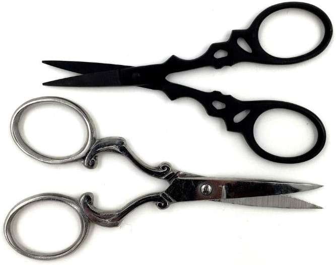 Badass Beard Care Beard & Mustache Stainless Steel Trimming Scissors For Men - Extremely Sharp and Durable (Silver) - Image 3
