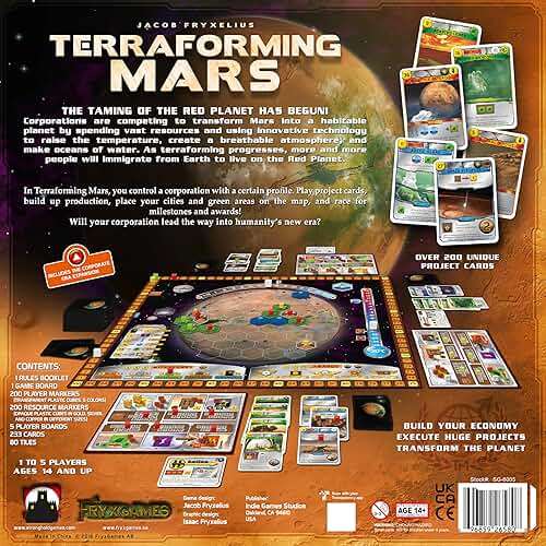 Indie Boards and Cards Terraforming Mars Board Game, Multicolor (6005SG) - Image 6