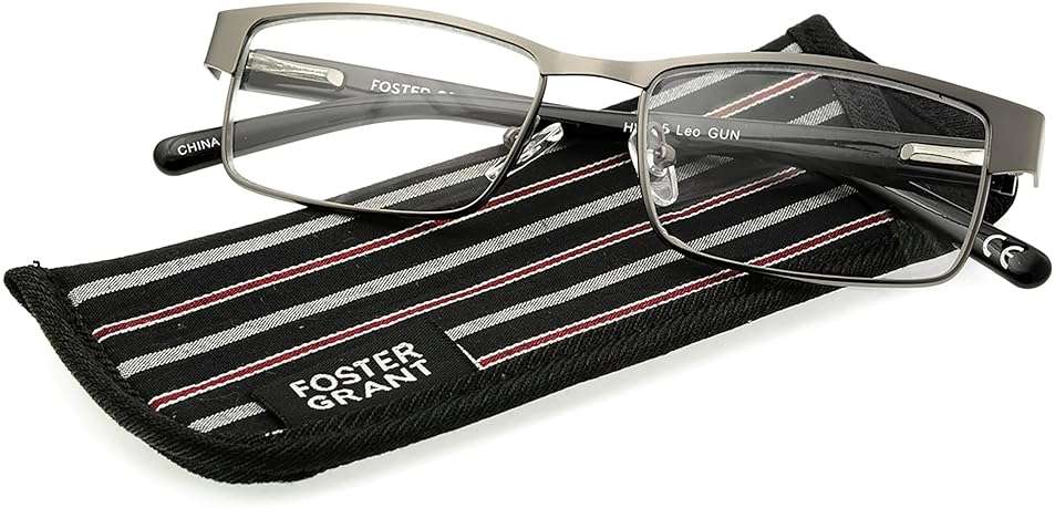 Foster Grant Men's Leo Square Reading Glasses - Image 5