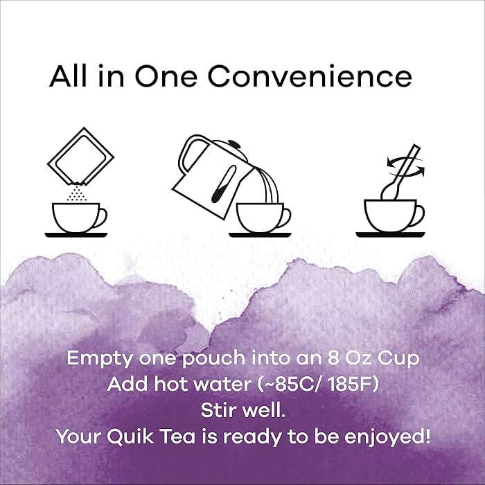 QuikTea Instant Saffron Masala Chai Tea Latte, 10 Single-Serve Sachets, Artisanal Indian Chai Latte Mix, Just Add Hot Water, Low Caffeine, Non-GMO, Gluten Free - Image 4
