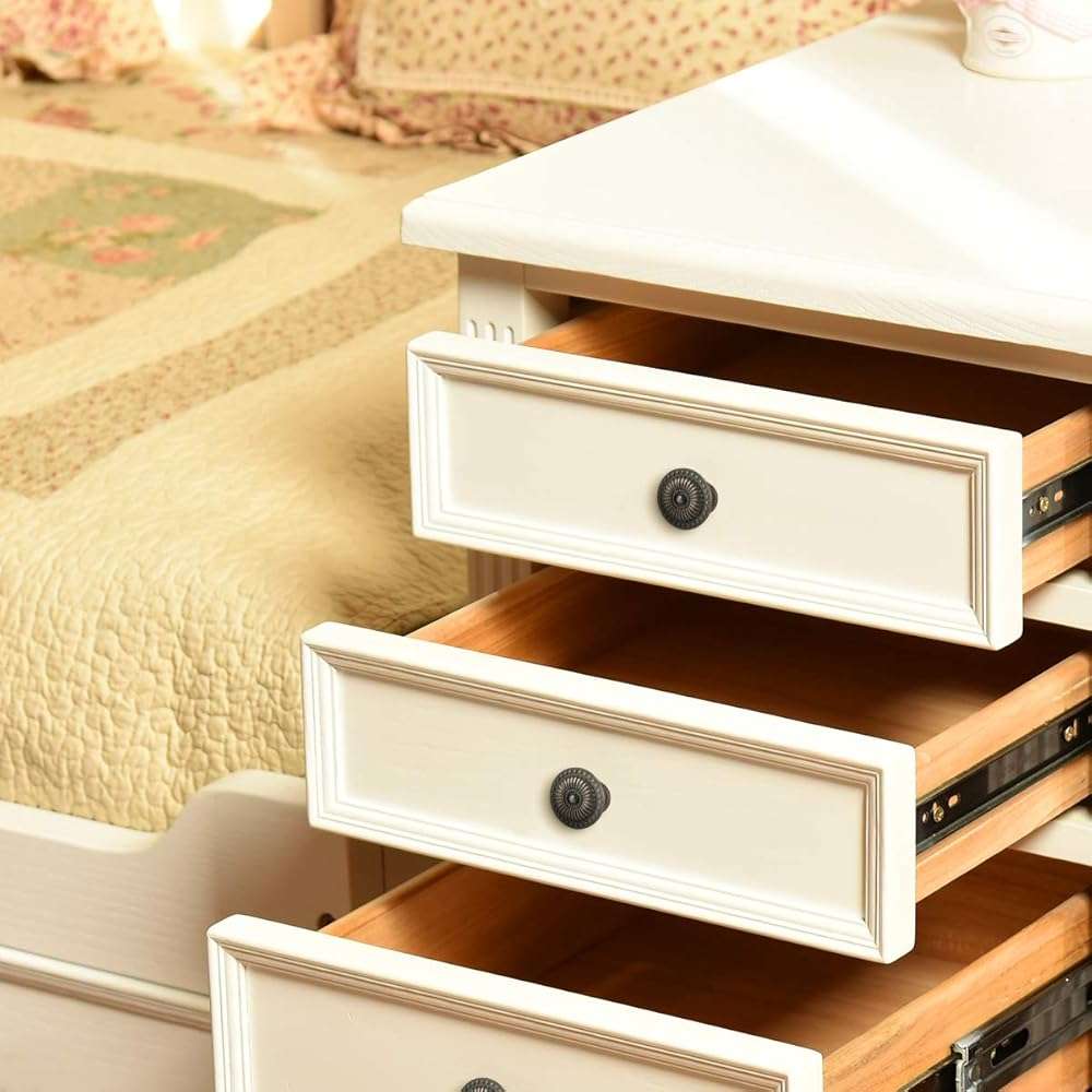 WINOMO 4pcs Mini Vintage Knob Drawer Pull Cabinet Cupboard Handle Knob with Screws (Bronze) - Image 5