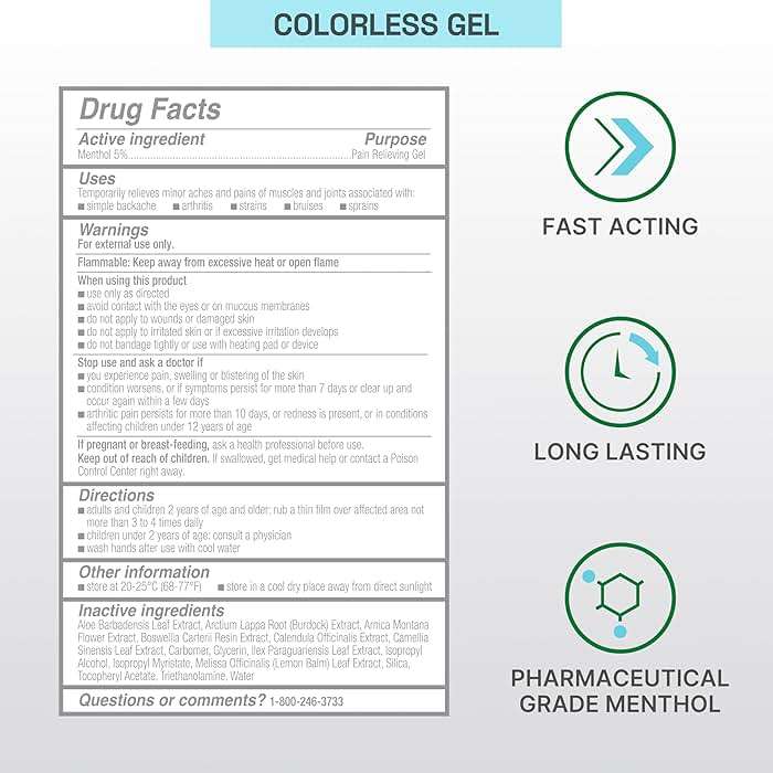 Biofreeze Professional Gel Pain Relief for Knee, Neck, Hip, Joint, Shoulder, & Simple Backache, Arthritis Pain Reliever, Sore Muscle Relief, Colorless Menthol Gel 32 Fl Oz - Image 6