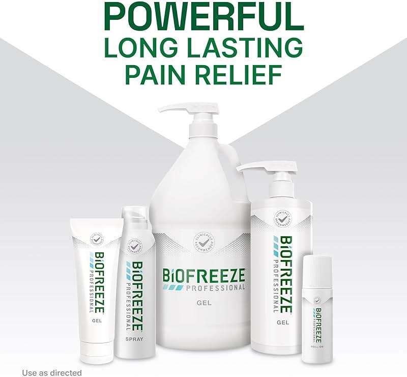 Biofreeze Professional Gel Pain Relief for Knee, Neck, Hip, Joint, Shoulder, & Simple Backache, Arthritis Pain Reliever, Sore Muscle Relief, Colorless Menthol Gel 32 Fl Oz - Image 8