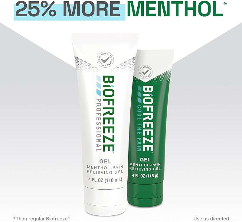 Biofreeze Professional Gel Pain Relief for Knee, Neck, Hip, Joint, Shoulder, & Simple Backache, Arthritis Pain Reliever, Sore Muscle Relief, Colorless Menthol Gel 32 Fl Oz - Image 9