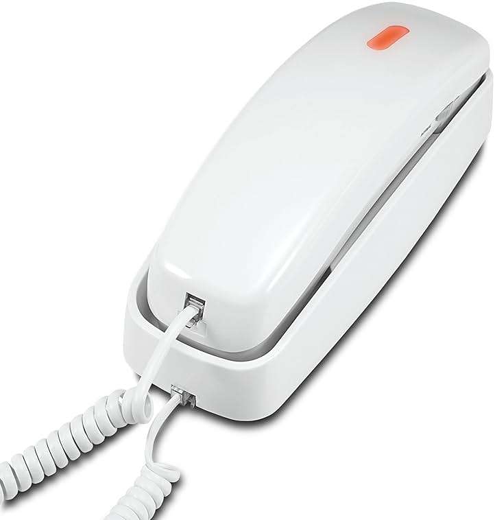 AT&T TRIMLINE 213 Corded Home Phone with Extra Big Buttons & Visual Ringer. No AC Power Required, Improved Easy-Wall-Mount, Lighted Keypad, 10 Speed Dial Keys, Volume Control, Senior Friendly. White - Image 12