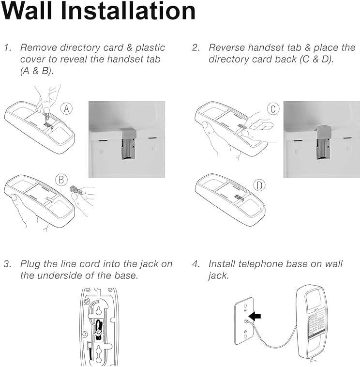 AT&T TRIMLINE 213 Corded Home Phone with Extra Big Buttons & Visual Ringer. No AC Power Required, Improved Easy-Wall-Mount, Lighted Keypad, 10 Speed Dial Keys, Volume Control, Senior Friendly. White - Image 10