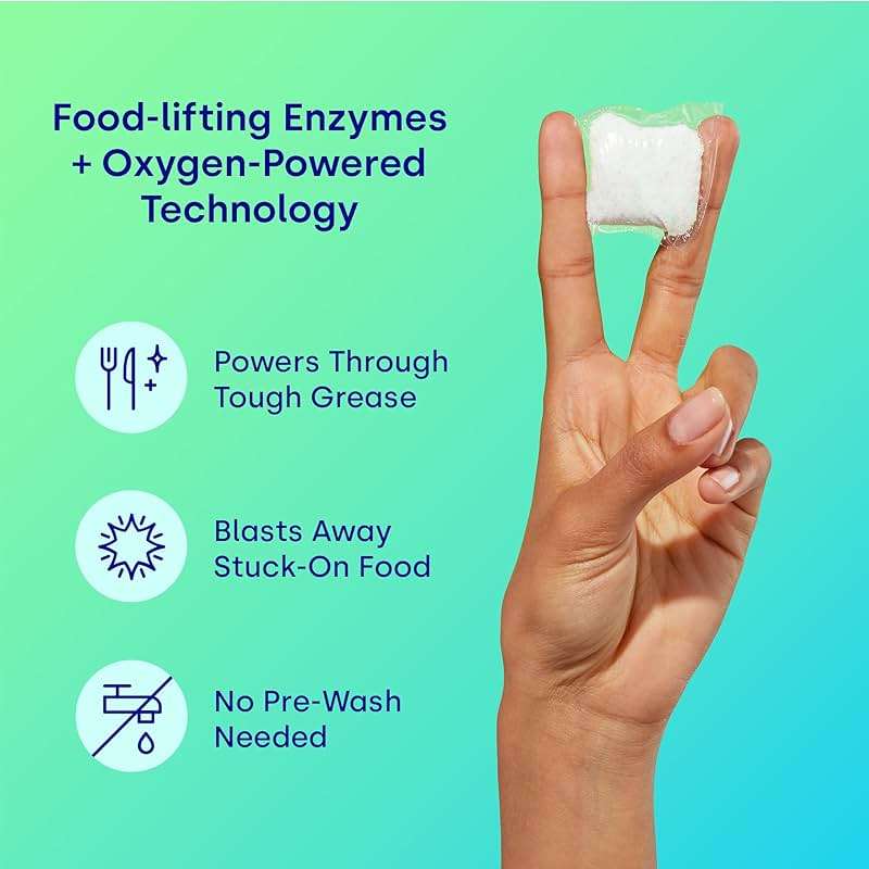 Dropps UltraWash Dishwasher Detergent Pods, Lemon Citrus (120 Ct) - Cuts Grease & Stuck-On Food | Sparkling Dishes & Glasses | Residue-Free | Clean Ingredients | No Pre-Rinse | Plastic Free Packaging - Image 3