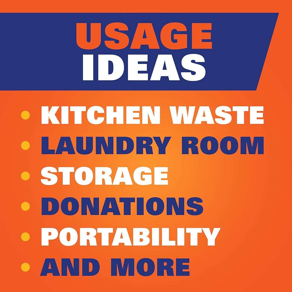 Hefty Strong 13 Gallon Trash Bags, Tall Kitchen, Drawstrings, Durable Closure, Resists Leaks, Punctures, Tears, White, Unscented, 90 Count - Image 6