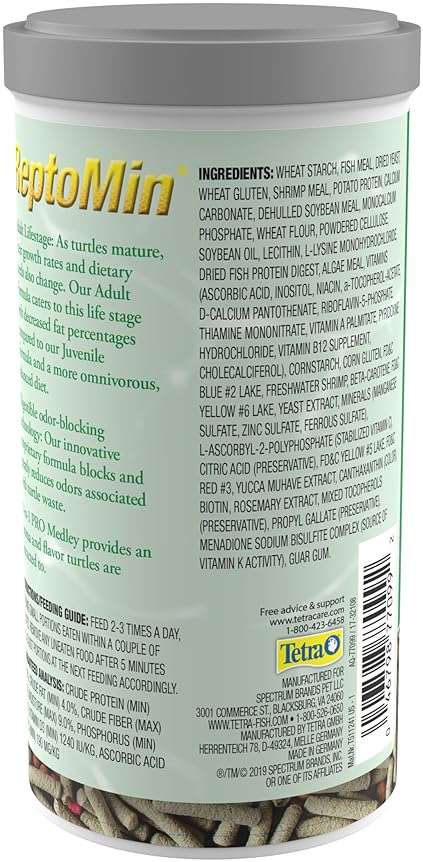 Tetra TetraFauna PRO ReptoMin Pro Sticks Adult Turtle Formula Daily Diet for Aquatic Turtles, 8.11 oz - Image 2