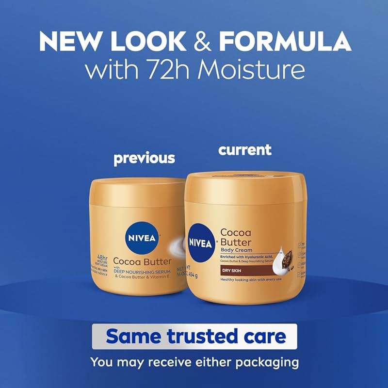 NIVEA Cocoa Butter Body Cream with Deep Nourishing Serum, Cocoa Butter Cream for Dry Skin, 16 Ounce Jar - Image 2