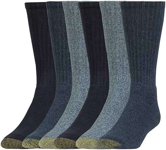 GOLDTOE mens Harrington Crew Socks, Multipairs - Image 1