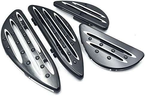 HTT Motorcycle Front Rear Black CNC Driver Passenger Stretched Floorboards For Harley Davidson Heritage Tour Glide Classic Tri Glide Ultra Ultra Limited - Image 2