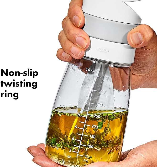 OXO Good Grips Twist & Pour Salad Dressing Mixer, Gray - Image 5
