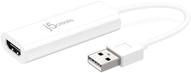 j5create USB to HDMI Display Adapter- USB to HDMI 1080P Cable Converter Adapter for Windows (JUA195) - Image 2