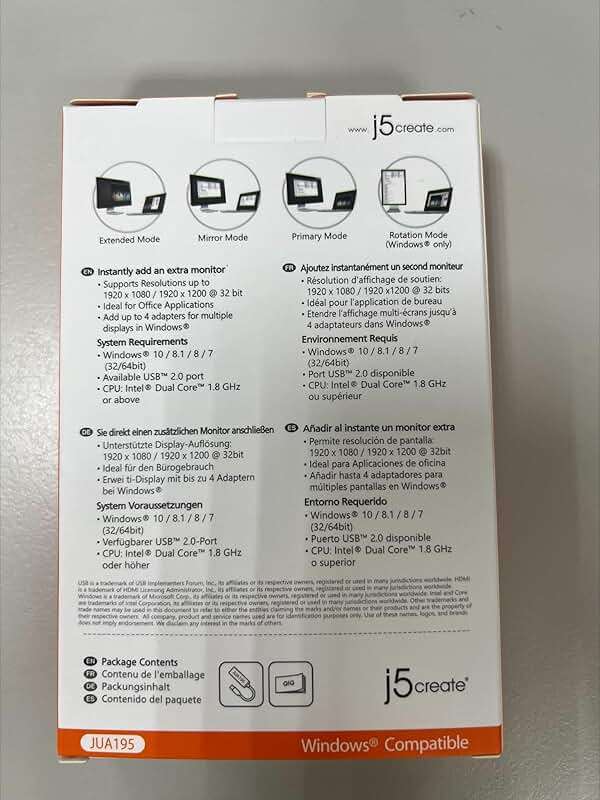 j5create USB to HDMI Display Adapter- USB to HDMI 1080P Cable Converter Adapter for Windows (JUA195) - Image 13