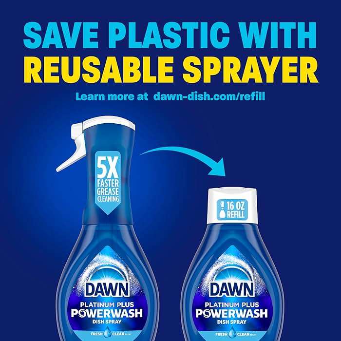 Dawn Platinum Powerwash Dish Spray, Dish Soap, Fresh Scent, 16 Fl Oz - Image 7