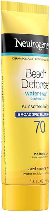 Neutrogena Beach Defense Water Resistant Sunscreen Body Lotion with Broad Spectrum SPF 70, Oil-Free, PABA-Free & Fast-Absorbing, Oxybenzone-Free, Travel Size, 1 oz, 48 Pack - Image 2