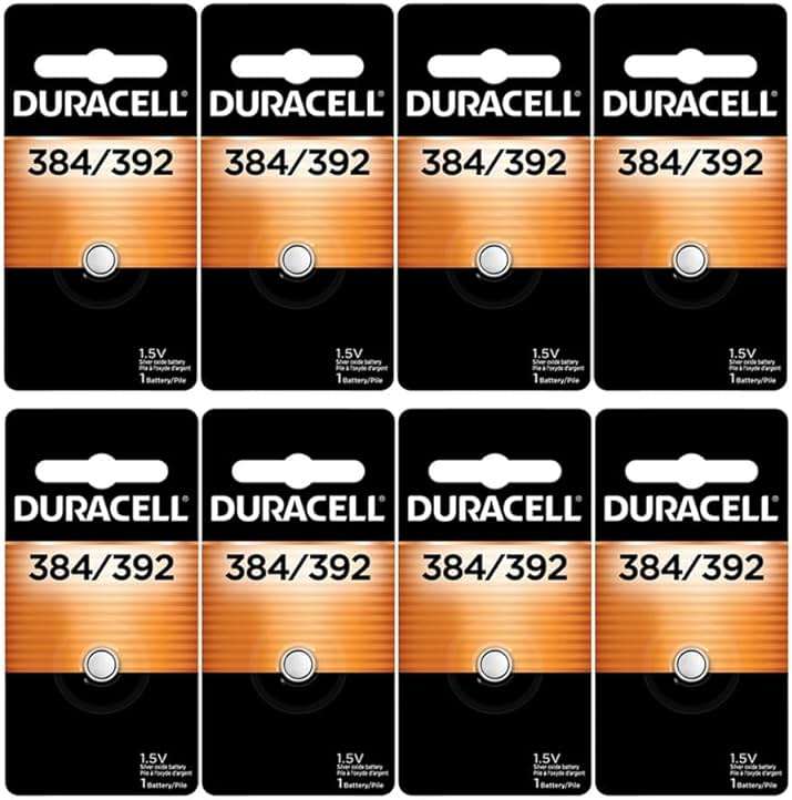 Duracell 384/392 - 2 pack - 4 packs - 8 total batteries - Image 1