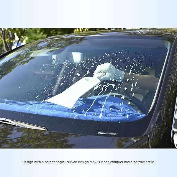 EHDIS Bulldozer Squeegee Flat Glass Window Film Bulldozer Tint Tools Car Front Windows Rear Glass Windshield Snow Frost Ice Removal Tool for Cars Trucks Window - Image 5