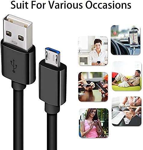 DEEGO Micro USB Cable, 2Pack Extra Long Android Charger Cable 10Ft 6Ft, Charger Cord Fast Android USB Charging Cable Compatible with Samsung Galaxy S7 Edge S6 S5 and More - Image 8