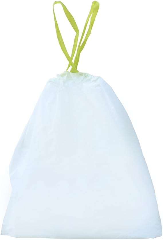 NINESTARS NSTB-13-30 Extra Strong White Trash Bag w/Drawstring Closure, 13 Gal. / 49 L., 30 count - Image 4