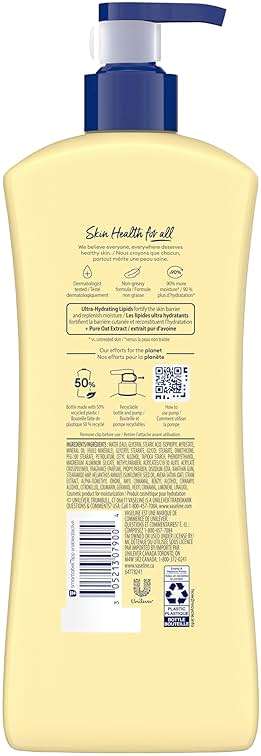 Vaseline Intensive Care Nourishing Moisture Body Lotion 3 Pk Made with Ultra-Hydrating Lipids + Pure Oat Extract for Dry Skin, for Nourished, Healthy-Looking Skin 20.3 oz - Image 2