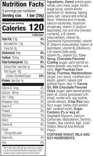Golden Grahams Breakfast Cereal Treat Bars, S'mores, Snack Bars, 8 Ct, 8.48 oz - Image 2