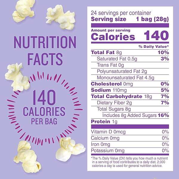 Angie's BOOMCHICKAPOP Sweet & Salty Kettle Corn Popcorn, 1 oz. Individual Bag (Pack of 24) - Image 2