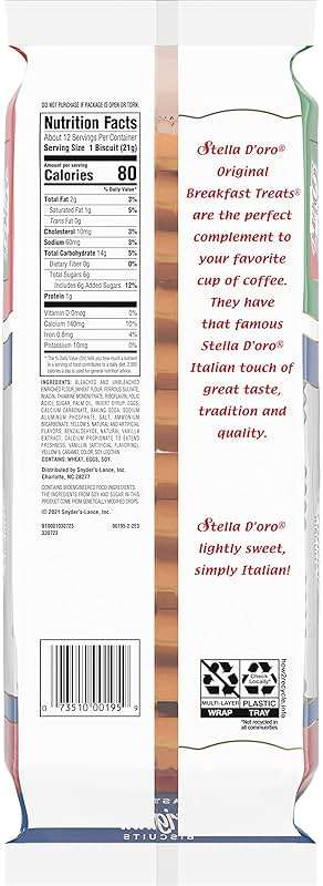Stella D'oro Cookies Original Breakfast Treats, 9 Oz - Image 4