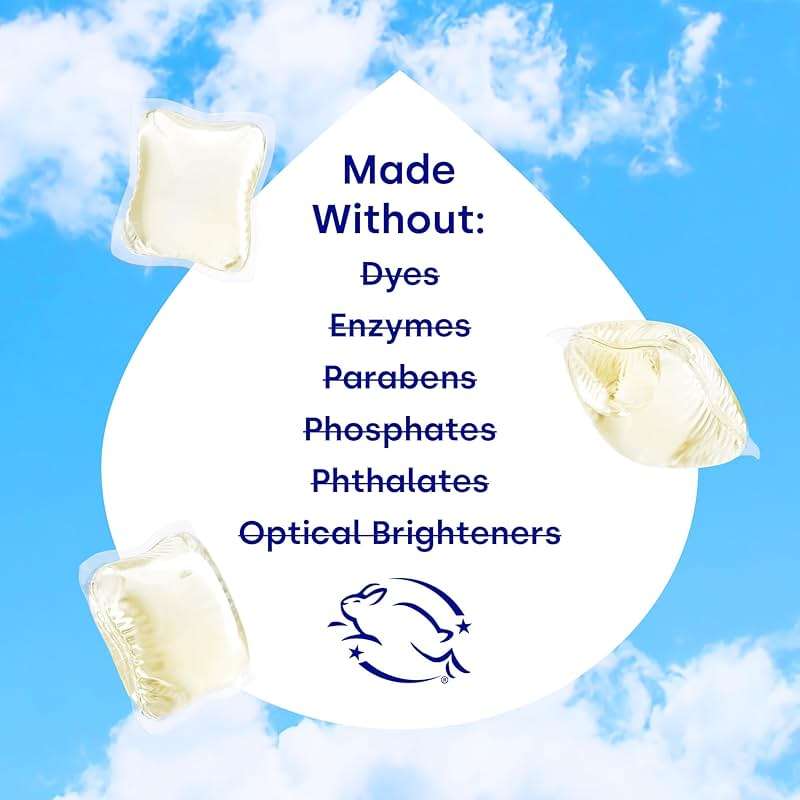 Dropps Sensitive Skin Laundry Detergent Pods, Crisp Breeze (160 Count) - Dermatologist Tested Laundry Pods - HE Compatible Laundry Supplies for Clean Clothes, Vegan & Dye-Free - Image 6