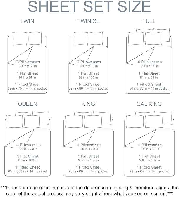 Swift Home Queen Ultra-Soft Brushed Microfiber 6-Piece Bed Sheet Sets, Extremely Durable - Easy Fit - Wrinkle Resistant - (Includes 2 Bonus Pillowcases), Queen, Black - Image 8
