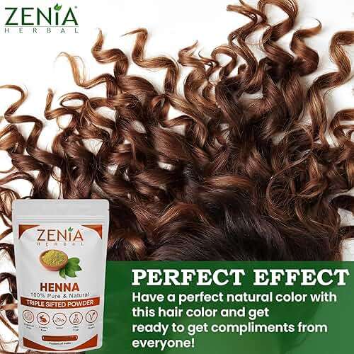 Zenia 100% Pure & Natural Henna Powder (Lawsonia Inermis) | 100g (3.5 oz) | Orange-Red Hair Color | Triple Sifted | Fresh from Rajasthan | No Chemicals, No Additives - Image 8